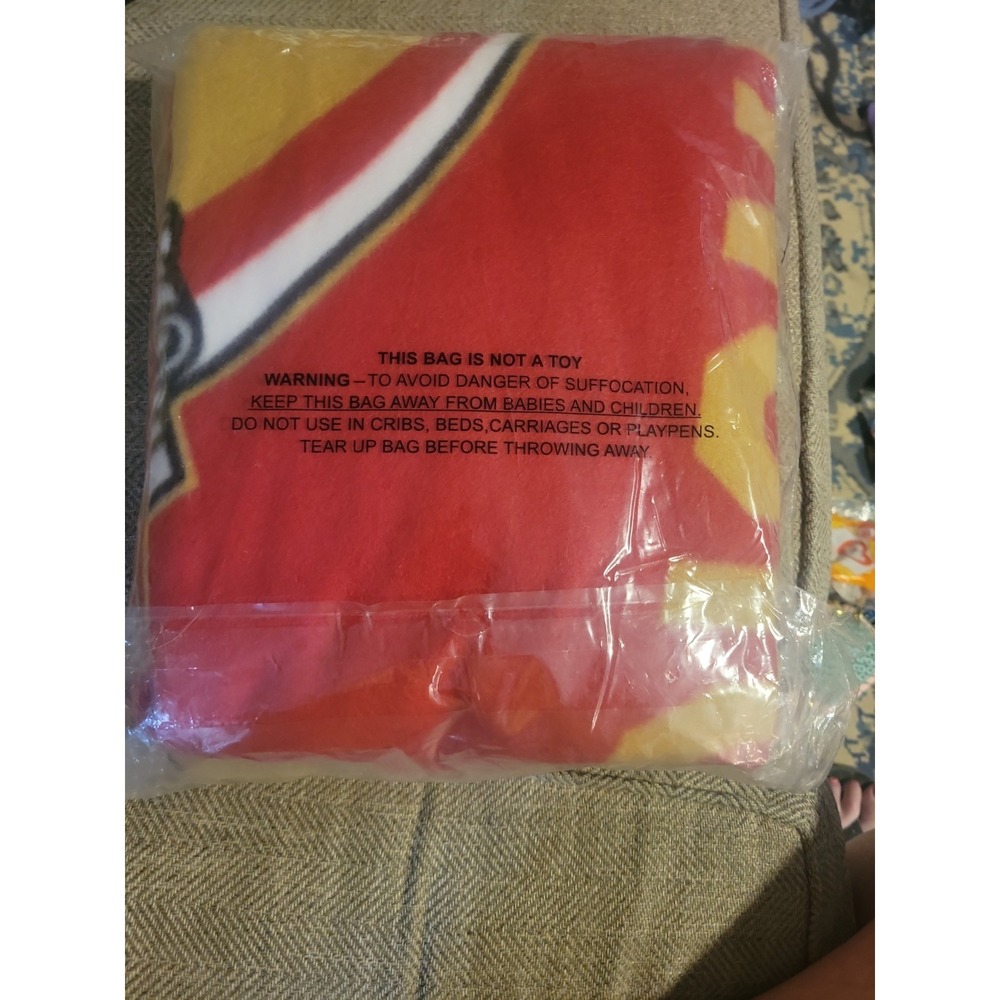 Northwest Nfl San Francisco 49Ers Unisex-Adult Fleece Throw Blanket 50 X 60 - Picture 2 of 2